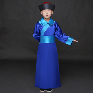 儿童古装清朝太监总管服装男童侍卫官服舞台剧古代角色公公演出服