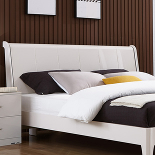 掌上明珠烤漆大床成套组合1.5米/1.8m主卧双人床简约高箱储物床62