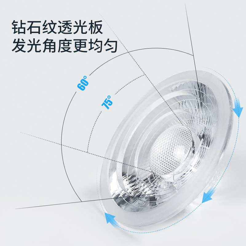 鱼缸水草灯led全光谱防水照明灯草缸专用爆藻小筒灯COB透镜变色灯