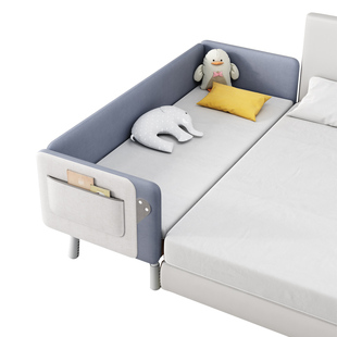 儿童床拼接床软包带护栏卧室拼接大床男孩女孩婴儿床加宽床边小床