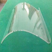 弧形亚克力热弯板折弯直角 透明亚克力弧形加工 有机玻璃异型弯曲