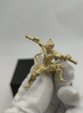 汽车摆件齐天大圣车载饰品孙悟空斗战胜佛车内个性泼猴黄铜小模型