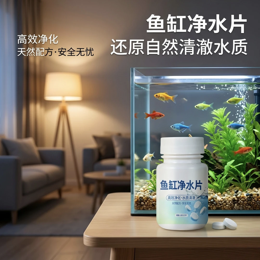 【新升级】水族净水告别鱼缸水浑浊腥臭发黄鱼缸净水片JM