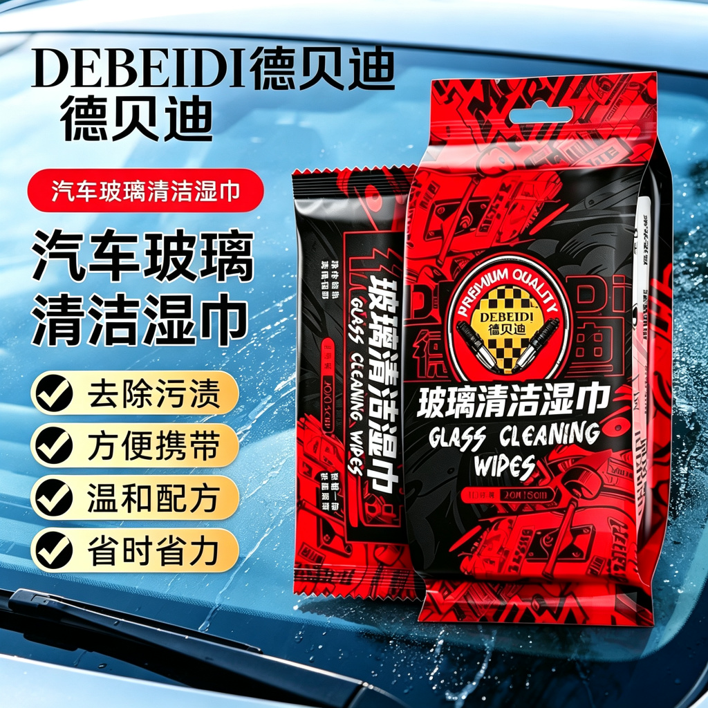 【下单立减50】玻璃油膜去除湿巾除油前挡风玻璃去油膜湿巾TQ7