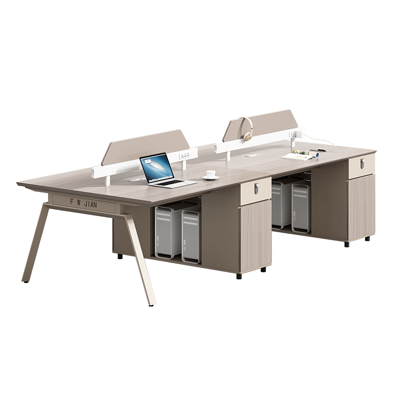 职员办公桌椅简约现代员工卡座四六人位办公桌屏风工位电脑桌