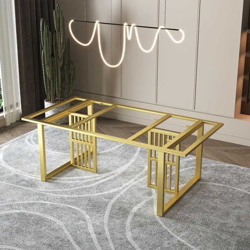 铁艺办公桌书桌桌腿支架岩板大理石餐桌桌脚金属不锈钢茶桌桌子腿