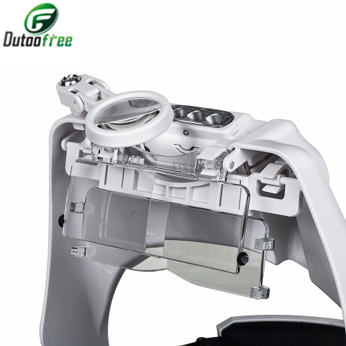 东富电池倍数钟表维修电路查看头戴式放大高清镜节能LED灯