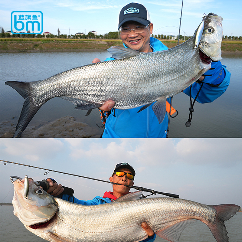 新款2023蓝旗鱼诡道鱼鳞沉水铅笔翘嘴鳡鱼鲈鱼鳜鱼远投路亚假饵