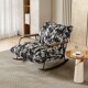意式 复古懒人单人沙发客厅躺椅阳台设计师休闲椅 极简摇摇椅法式