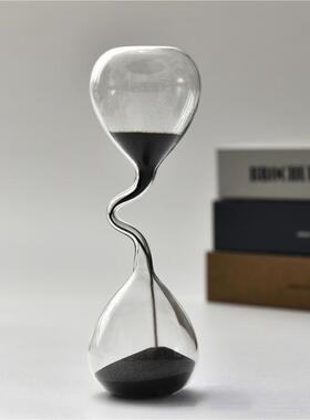 创意细颈艺术沙漏计时器摆件个性家居毕业季办公室书房桌面装饰品