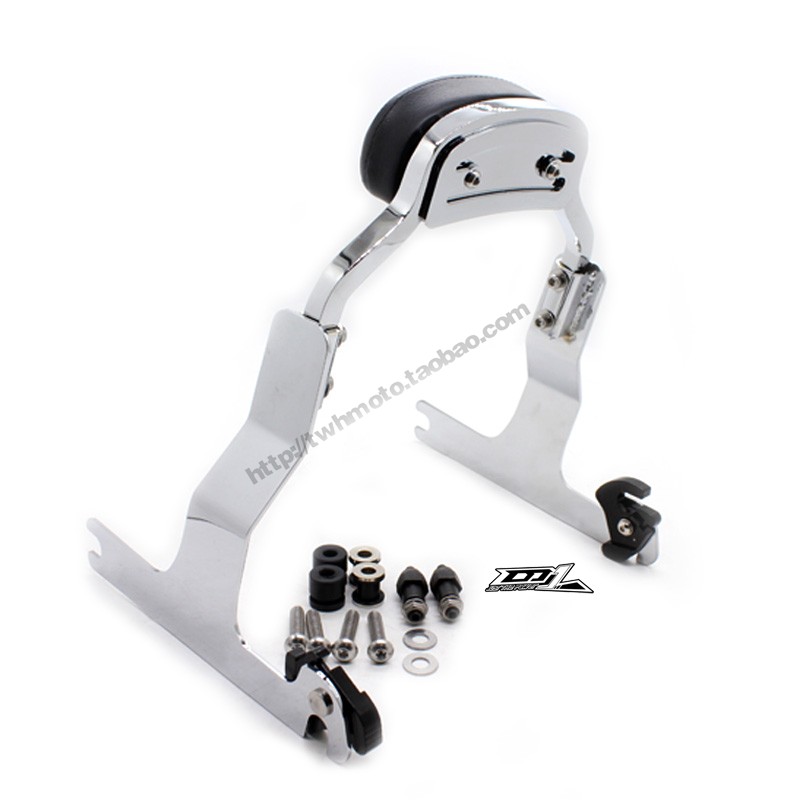 适用哈雷Ft Boy 肥仔200-2017年改装乘客后靠背坐垫 迷你款快拆