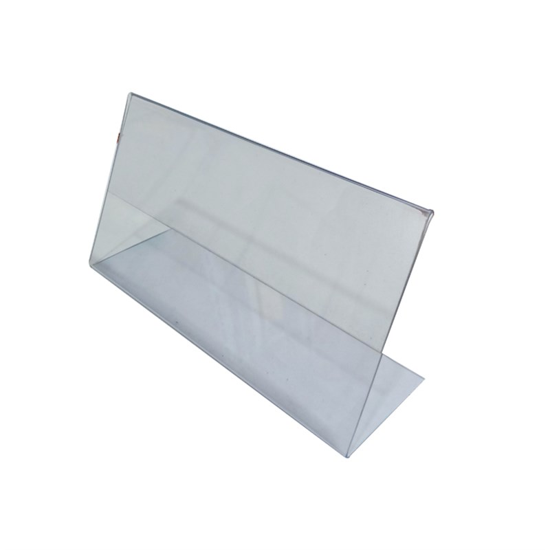 定制PVC台式标价牌塑料L型标签牌超市堆头价格牌直角展示牌