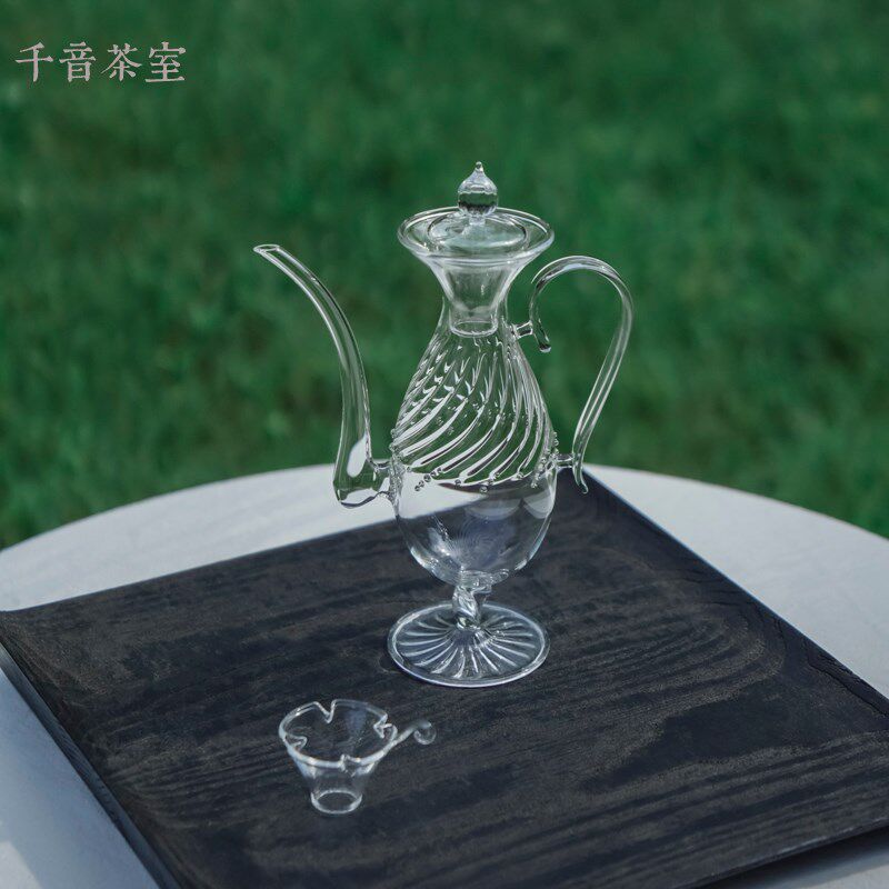 【十卿 玲姿壶】手工吹制高温耐热玻璃泡茶壶手工冲泡壶