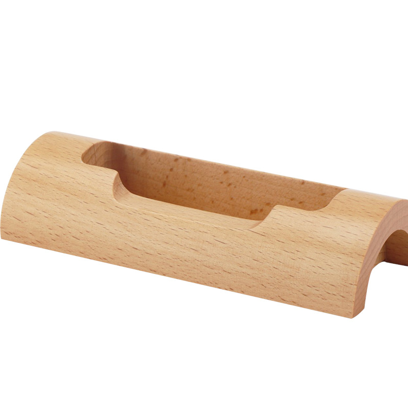 木质名片盒 办公室桌面展示摆件名片架 商务酒店便签架实木餐巾盒