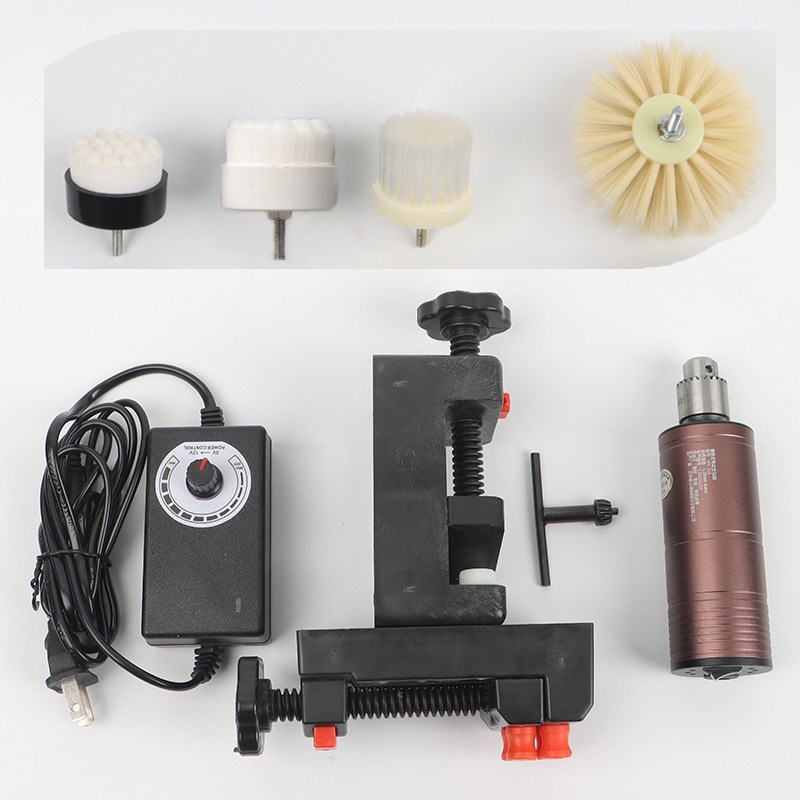 电动手持打底工具夹持机器多功能金刚文玩核桃清理刷扣缝清理方便