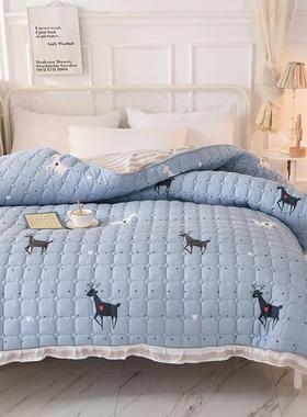 2单02纯棉夹棉加厚被套简约棉加棉18557被单冬全夏两用夏被件被5