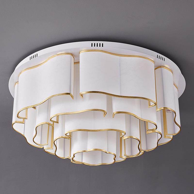 新中式客厅112灯吸顶灯布艺色酒店白气大堂楼工程灯茶现代简约大,家装灯饰光源,客厅吸顶灯,淘宝优惠券,粉丝福利购,淘宝优惠卷