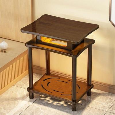 茶几木桌边几角几奢中实式实木茶台仿古小茶轻博VQC古架摆件架玄
