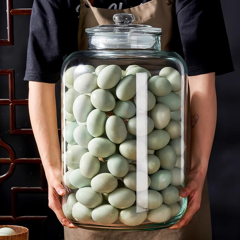 四川泡菜密封缸家用腌菜淹鸡蛋冬菜坛子加厚玻璃酸水坛子泡酒