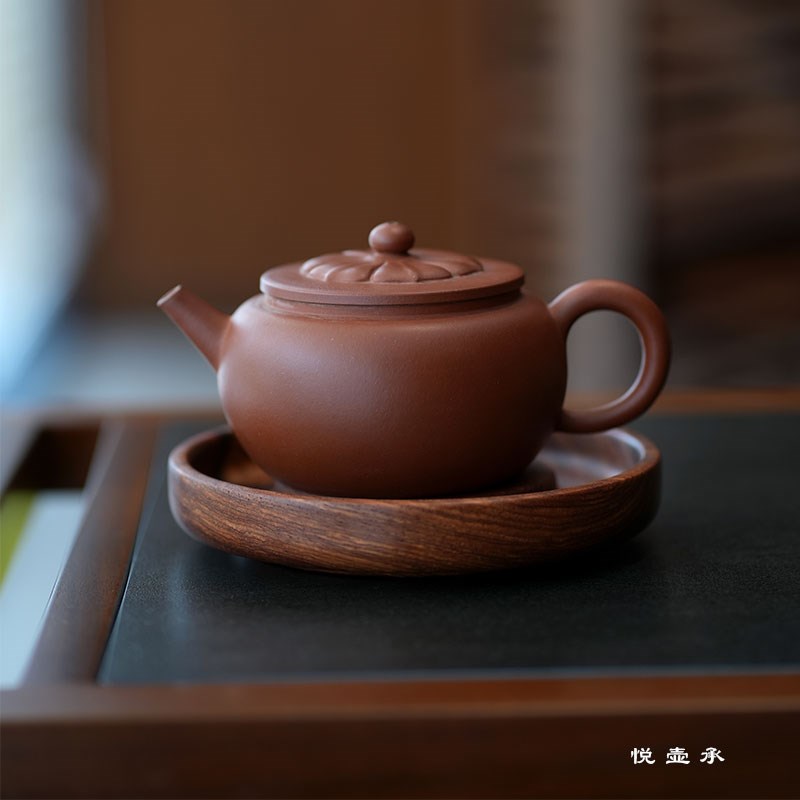 荣麟悦壶承紫砂茶壶垫杯垫实木养壶托底座圆形茶承杯垫茶道零配件
