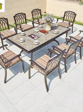 户外桌铸铝桌椅阳台合套装组欧式ZFO别墅室外庭花园椅休院闲四件