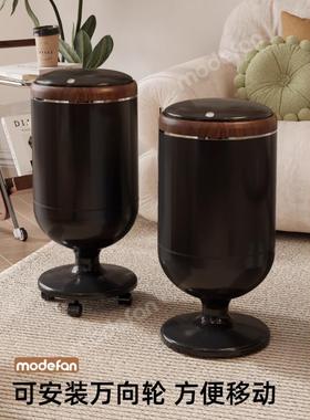 垃纳圾桶客厅卫生间家用厨房带盖可动式大移号带轮LFW子高值收颜
