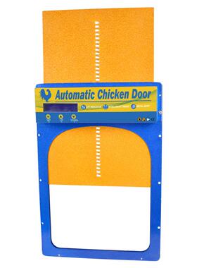 钣金标MQT配定时鸡鸡舍门全金属铝板物身笼门能开关智能智鸡舍门