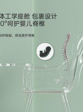 宝宝餐椅吃饭可叠椅便携式用婴儿椅子多功能餐BIR椅桌座儿童饭家