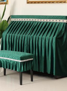 5ZW钢罩全POV罩式现代简约琴钢琴盖布巾加厚绒布防尘罩式套美欧轻