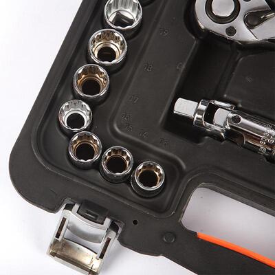 钢盾7821S0100266件手套12.5mm列公系制12角套筒扳套装2棘轮扳手组套