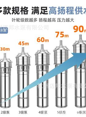 Q多D级潜潜水泵小老鼠泵用灌农溉工程抽水泵380DAMV高扬程不锈钢