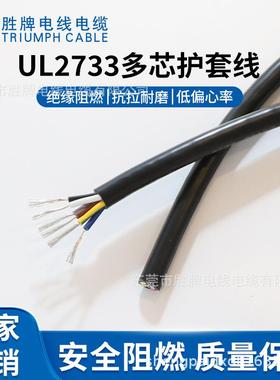 电源线UL27334AWG22A20A多2芯护线2QCW套-10C耐压600V-耐温105度