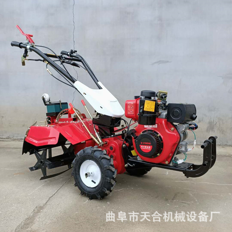 柴油四驱微耕机可加电启动差速器