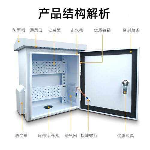 工厂现2货壁NMC挂监控网络箱抱箍视监频IP55控可箱40*30*050*40*2