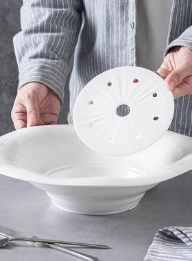 干冰陶炉餐具4/16寸圆形荆花干冰炉旦瓷形干1MGM冰炉餐紫具