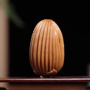 老山檀香木雕金玉满堂摆件文玩手工雕刻玉米手把件挂件装饰饰品