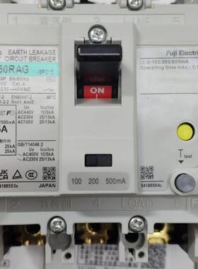 EW0RAG35P富士漏电断路器EW50RAGM灵敏度30AXVV100/200/500MA
