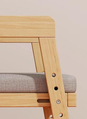 儿童椅学纳习收凳子可升OIP降实座椅客厅宝宝餐椅木多功能书桌写