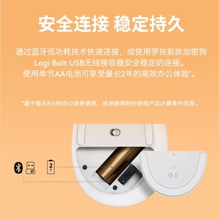 罗技Lift人体工学垂直鼠标无线蓝牙安静黑白粉笔记本台式 跨屏办公