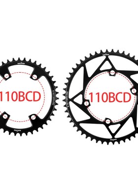 浩盟公路车牙盘110BCD 8-12速105铝合金曲柄单盘改装36T40T42T58T