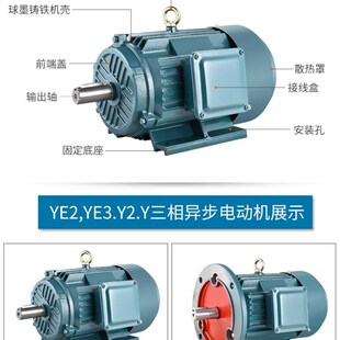22KW交流三相异步电机 卧式 380V电机11 18.5电机 YE2 180M