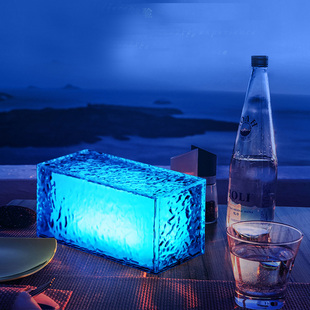 【非礼也】夏日清凉发光冰块氛围灯 网红电竞酒吧装饰气氛台灯
