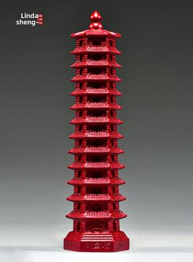 红木13层文昌塔装饰实木雕刻13层9层文昌塔装饰木工艺品