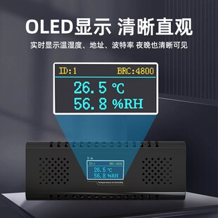 机柜温湿度传感器RS485高精度机房仓库工业级远程壁挂温度记录仪
