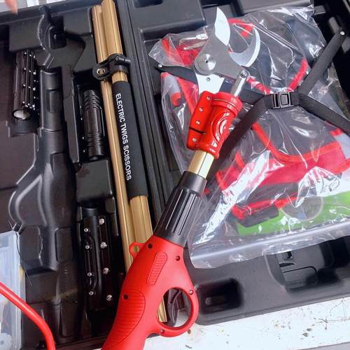 手持式果树电动修VBF枝杆园林园艺加长电动高剪苗木粗枝枝剪剪枝