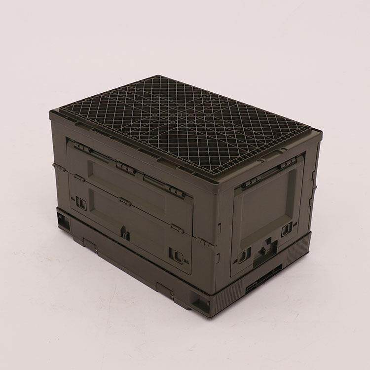 车65L加周转叠箱家用载收纳整理箱户外露营侧开无品牌/门折折厚叠