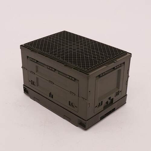 车65L加周转叠箱家用载收纳整理箱户外露营侧开无品牌/门折折厚叠