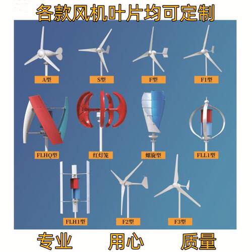 风力发电机1太阳能路灯景观工程0m50/1150m玻璃钢风机叶无品牌/片