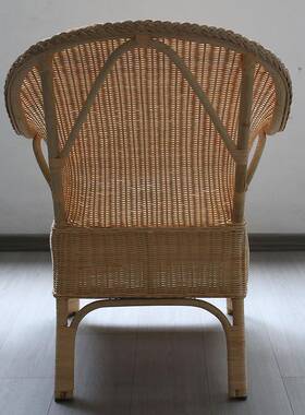 9W天然藤条编织椅三件厅套阳台客户F77HM9TT外藤人编桌椅单老人藤