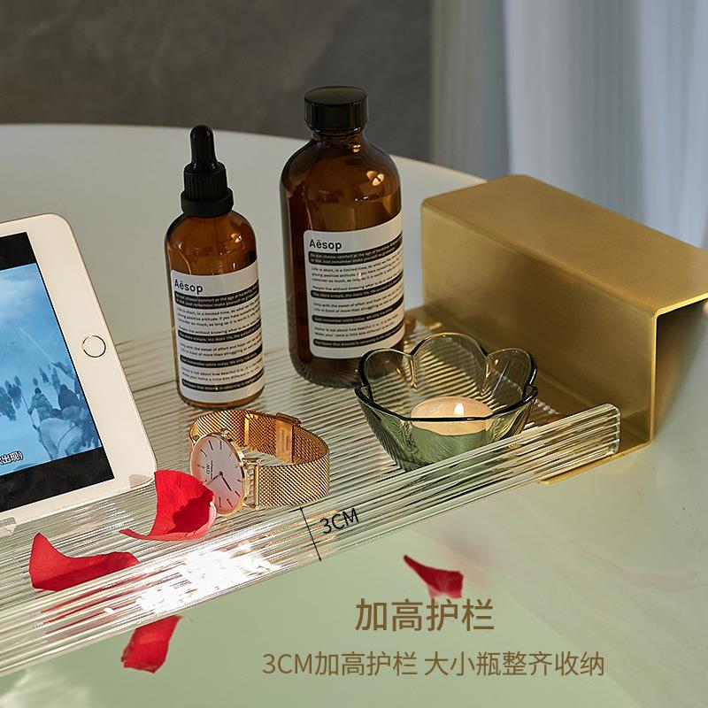 无品牌/浴室浴缸置物追架卫生收间泡澡洗澡间浴盆亚克力剧纳架子